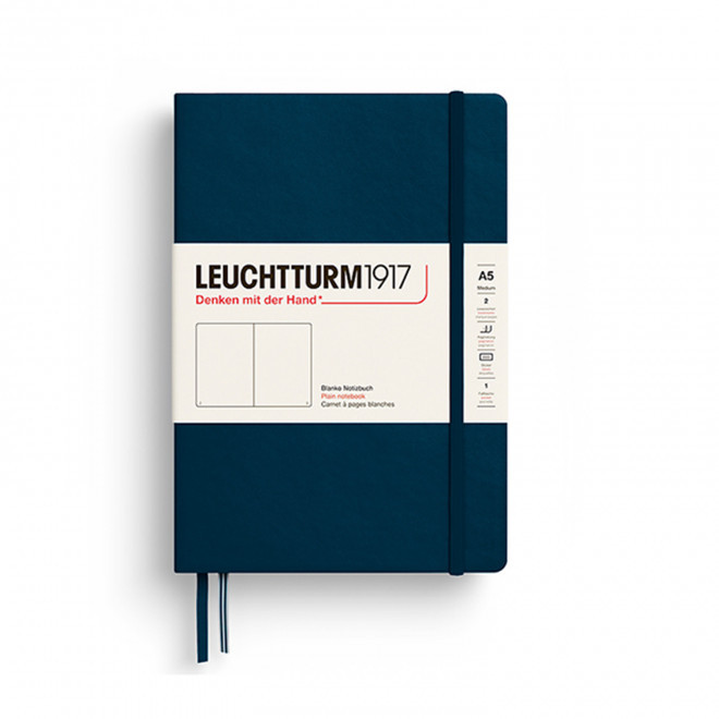 CARNET A5 LEUCHTTURM1917 PERSONNALISE 'MEDIUM A5 LIGNE' - bleu pétrole
