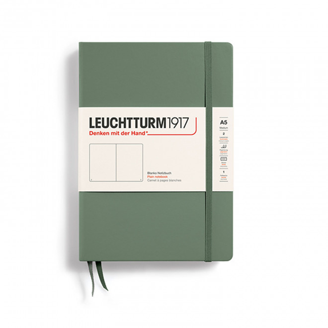 CARNET A5 LEUCHTTURM1917 PERSONNALISE 'MEDIUM A5 LIGNE' - vert olive