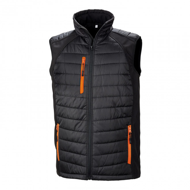 BODYWARMER PERSONNALISE MIXTE RESULT 'COMPASS' - bleu marine