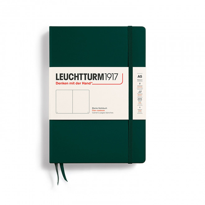 CARNET A5 LEUCHTTURM1917 PERSONNALISE 'MEDIUM A5 LIGNE' - vert forêt