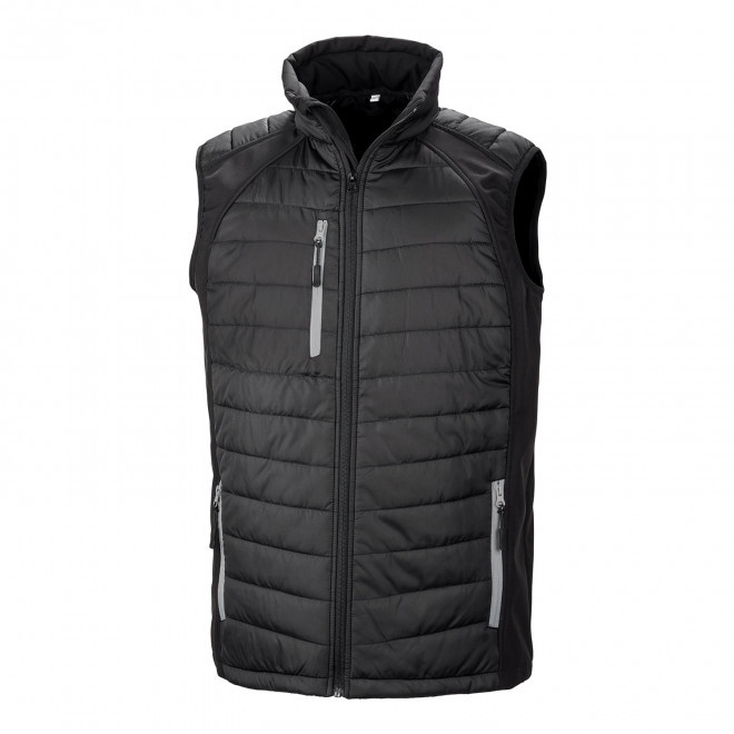 BODYWARMER PERSONNALISE MIXTE RESULT 'COMPASS' - bleu marine/bleu royal