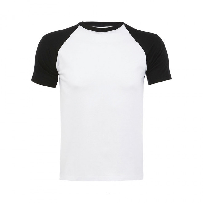 TEE-SHIRT PUBLICITAIRE HOMME 'FUNKY' 150 GR/M² - blanc/noir
