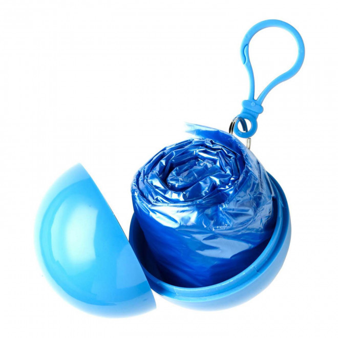 PONCHO ADULTE PERSONNALISE 'GALWAY COLOR' - bleu clair