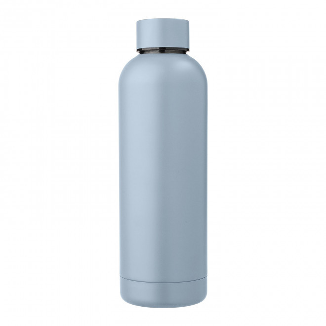 BOUTEILLE 500ML RECYCLE PERSONNALISABLE 'SPAZIO PASTEL' - bleu pastel