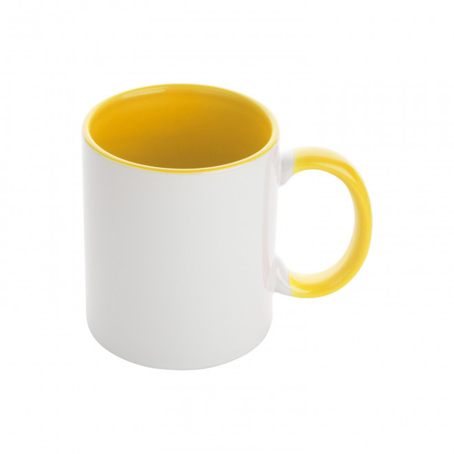 MUG CERAMIQUE 350 ML PERSONNALISE 'SYLVIA SUBLI' - jaune