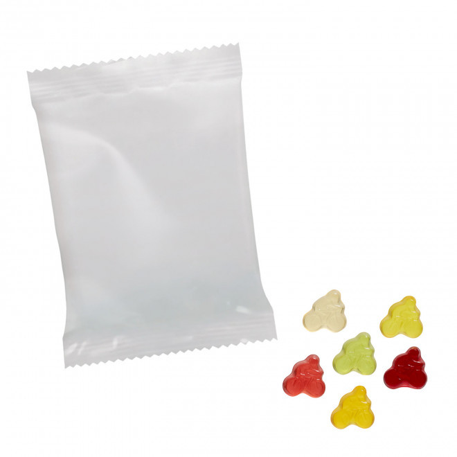 BONBONS GOMME DE FRUITS PERSONNALISABLE 'PIMPY OPAQUE' - cycliste