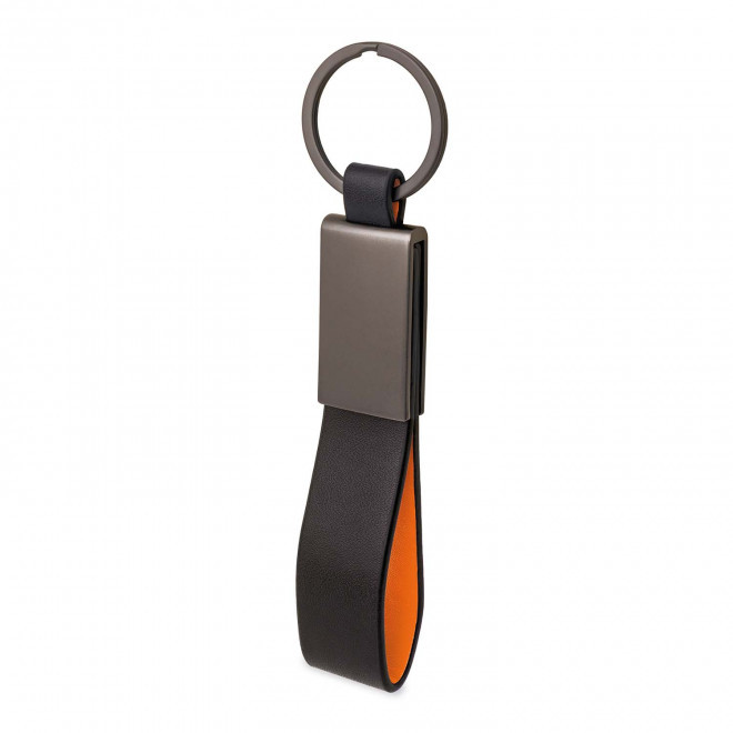 PORTE CLES EN METAL PERSONNALISABLE 'KISKOU' - orange