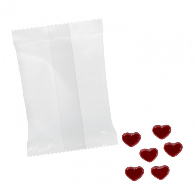 BONBONS GOMME DE FRUITS PERSONNALISABLE 'PIMPY'  - coeur