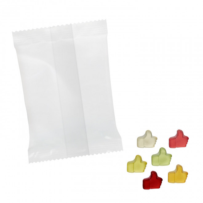 BONBONS GOMME DE FRUITS PERSONNALISABLE 'PIMPY'  - pouce