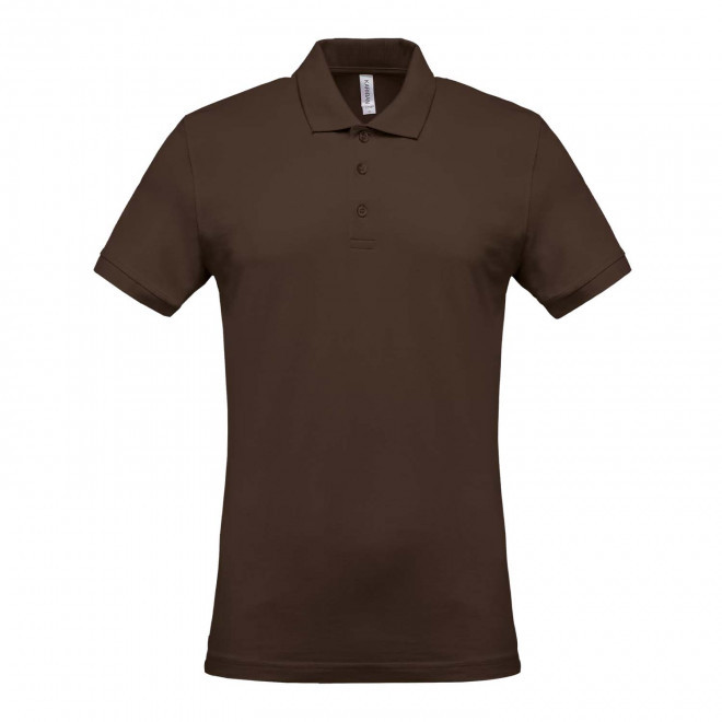 POLO HOMME PERSONNALISABLE 'KARIBO 180' - chocolat