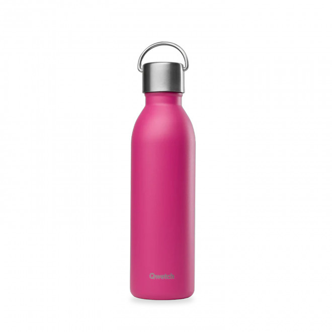 BOUTEILLE ISOTHERME PERSONNALISABLE QWETCH® 'ACTIVE' 600ML - magenta