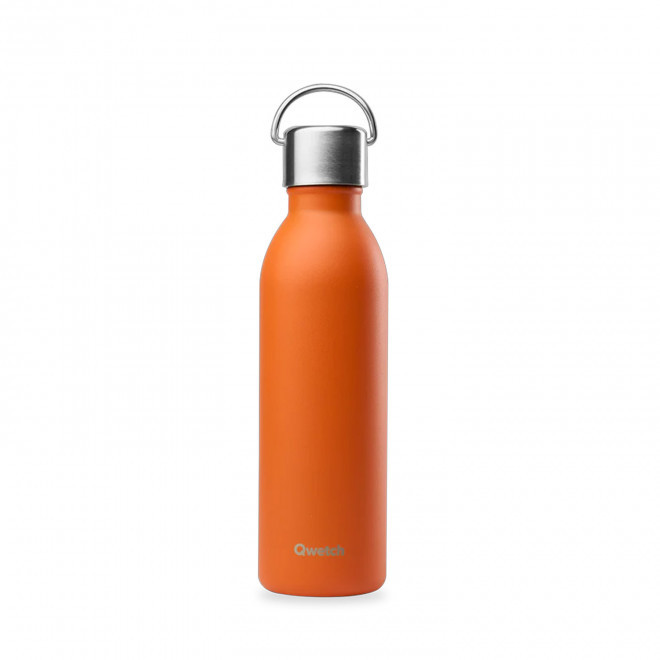 BOUTEILLE ISOTHERME PERSONNALISABLE QWETCH® 'ACTIVE' 600ML - orange