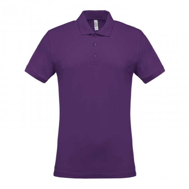 POLO HOMME PERSONNALISABLE 'KARIBO 180' - violet foncé