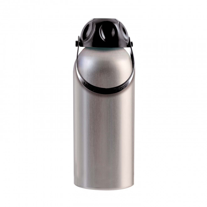 GOURDE ALUMINIUM 630ML PERSONNALISABLE 'HEXAGONE FRANCE' - noir
