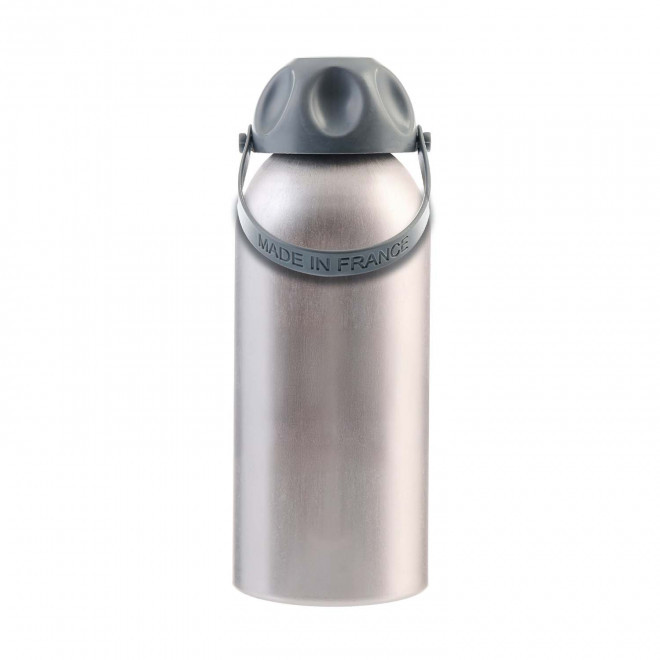 GOURDE ALUMINIUM 630ML PERSONNALISABLE 'HEXAGONE FRANCE' - gris