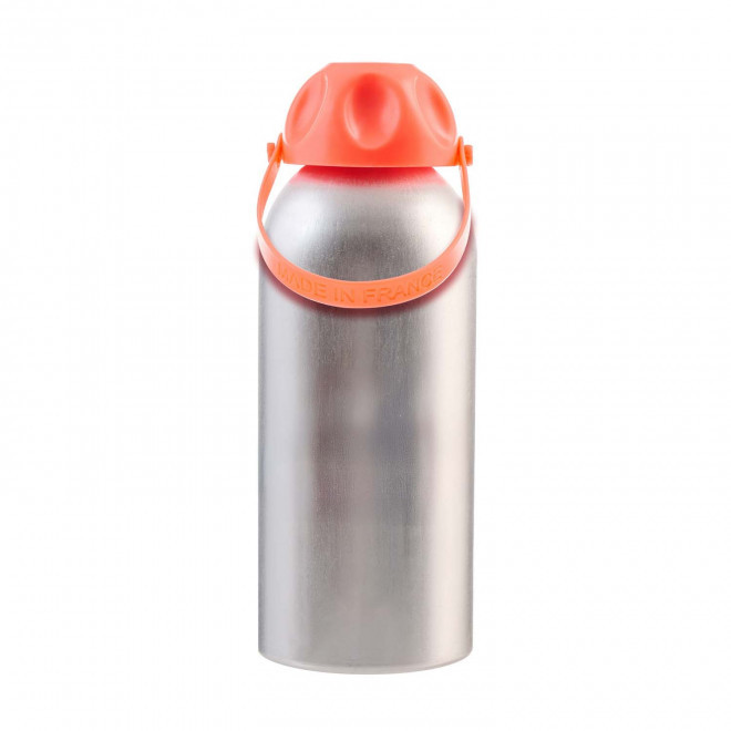 GOURDE ALUMINIUM 630ML PERSONNALISABLE 'HEXAGONE FRANCE' - orange