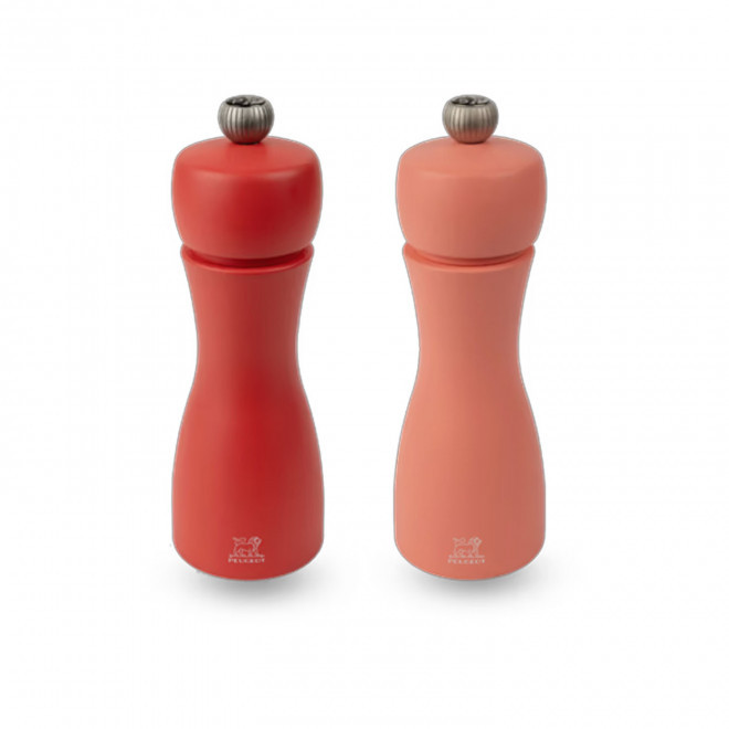 COFFRET 2 MOULINS SEL POIVRE PERSONNALISABLE 'DUO TAHITI' - rose