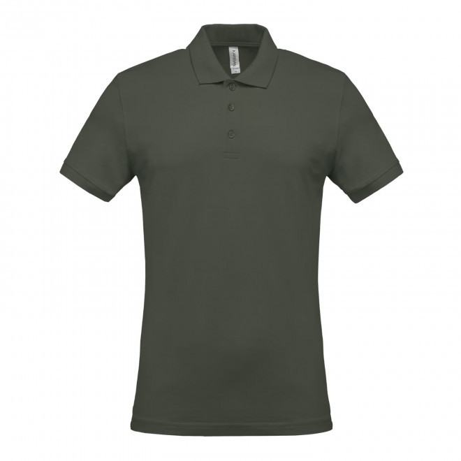 POLO HOMME PERSONNALISABLE 'KARIBO 180' - kaki foncé