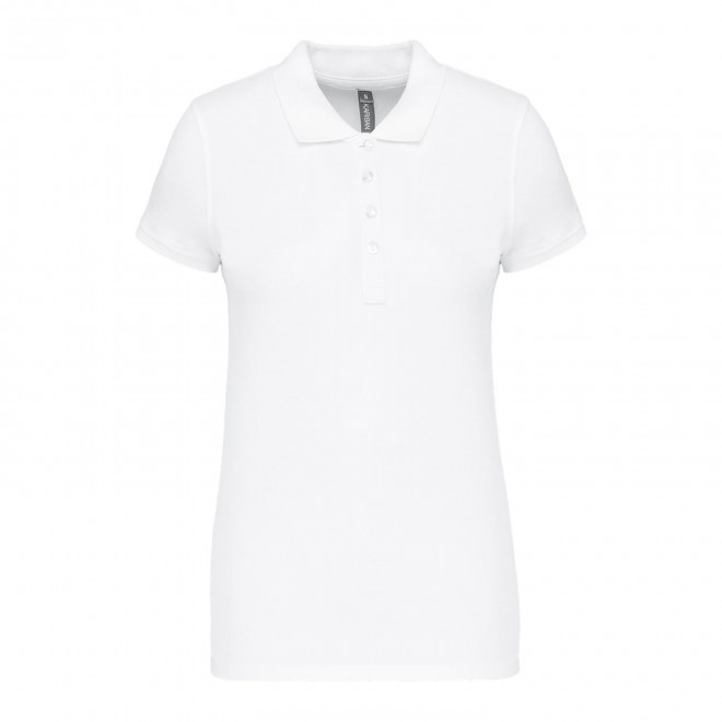 POLO FEMME PERSONNALISABLE 'KARIBO 180' - blanc