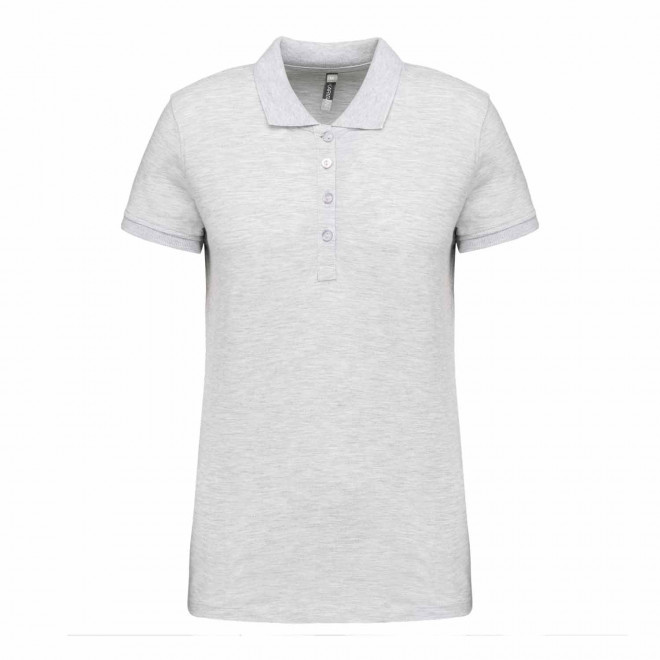 POLO FEMME PERSONNALISABLE 'KARIBO 180' - gris chiné