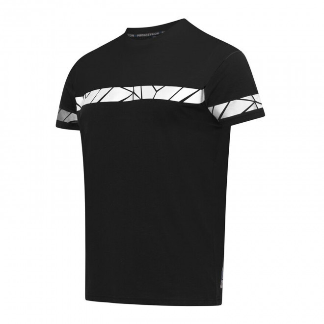 TEE-SHIRT HOMME PERSONNALISABLE PROJOB 'PROGRESSION 7001' - bleu marine/noir