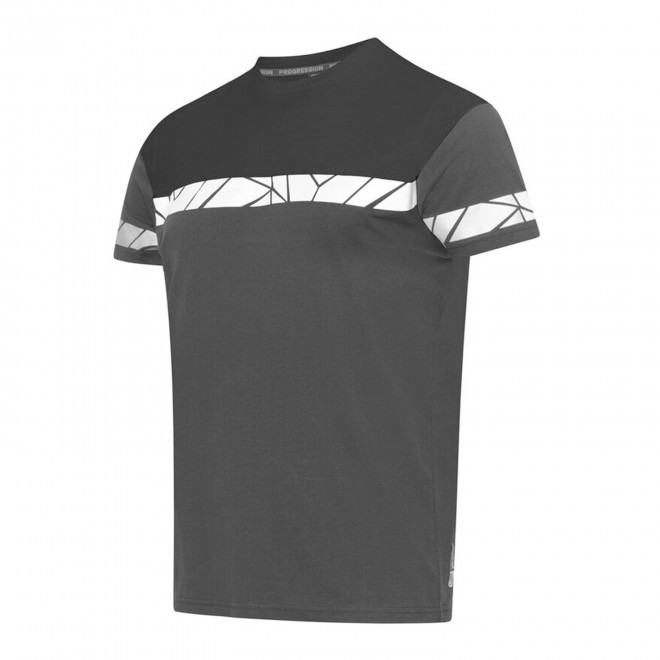 TEE-SHIRT HOMME PERSONNALISABLE PROJOB 'PROGRESSION 7001' - noir/rouge