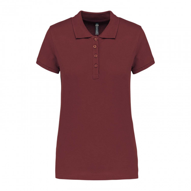 POLO FEMME PERSONNALISABLE 'KARIBO 180' - bordeaux