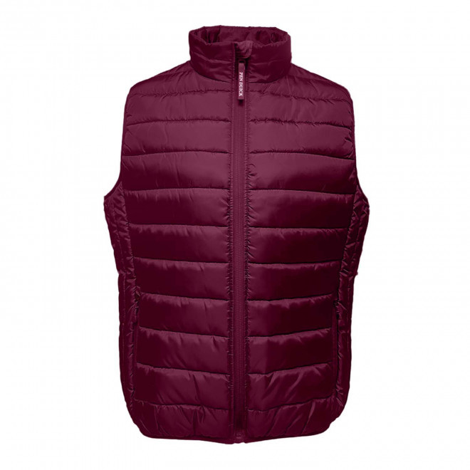BODYWARMER PERSONNALISABLE HOMME 'EKOVEST' - burgundy