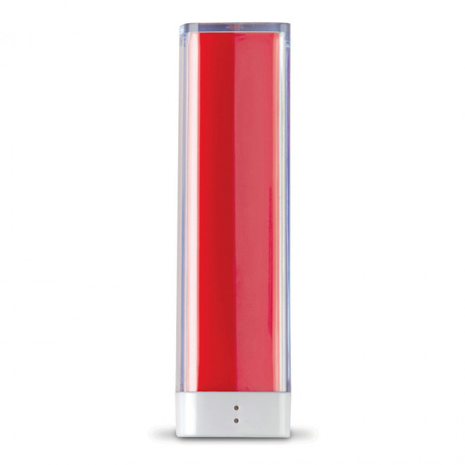 EXPRESS 72H - BATTERIE DE SECOURS PUBLICITAIRE 'PULS CARRE' 2200MAH  - rouge