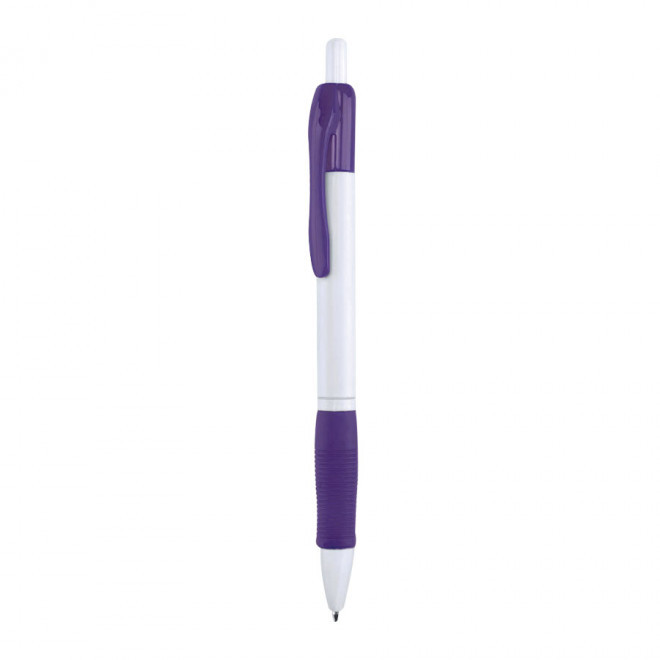 STYLO PERSONNALISE 'ALASSIO' CORPS BLANC - violet