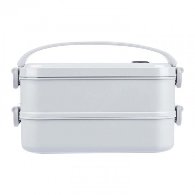LUNCH BOX PERSONNALISABLE DEUX NIVEAUX 'CENA' - blanc
