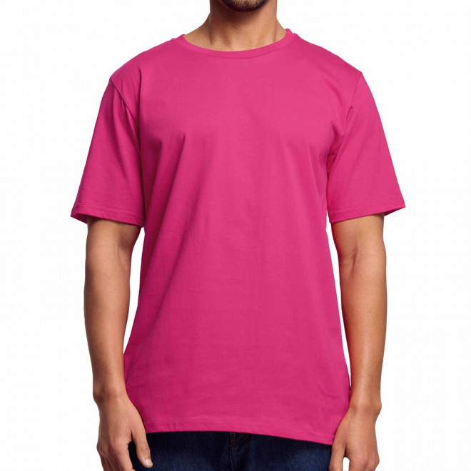 T-SHIRT PERSONNALISÉ BIO HOMME 180 GR/M² LES FILOSOPHES® 'DESCARTES' - fuchsia