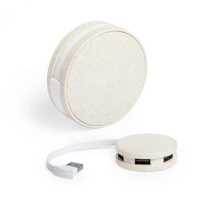 PORT USB PERSONNALISABLE 'BRUNOX' - beige