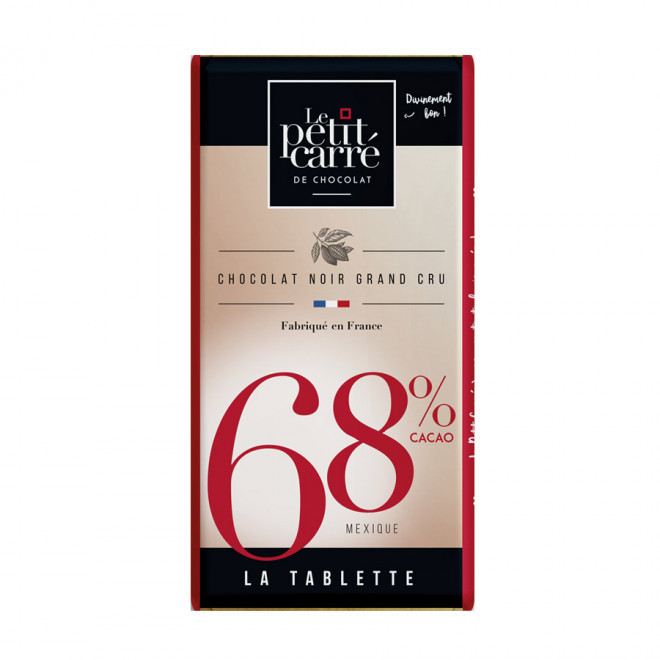 TABLETTE DE CHOCOLAT PERSONNALISÉE DE 90G LPCC® 'CHOCOLY' - 68%