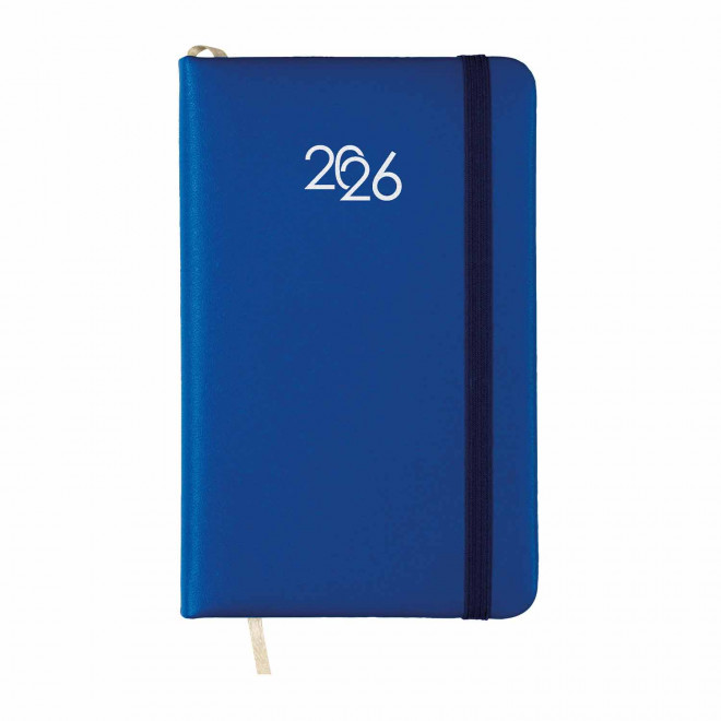 AGENDA SEMAINIER PERSONNALISABLE 'MARCHO MINI' - bleu royal