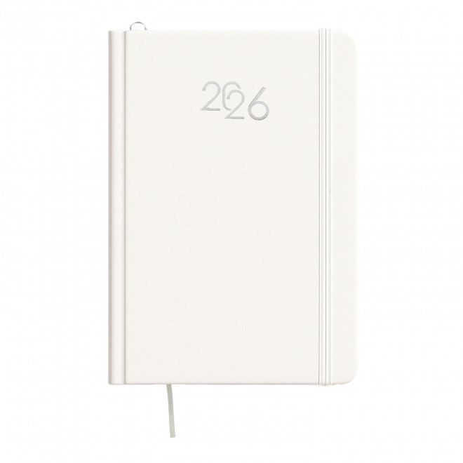 AGENDA SEMAINIER CARTON COLORE PERSONNALISE 'SEPTI' - blanc