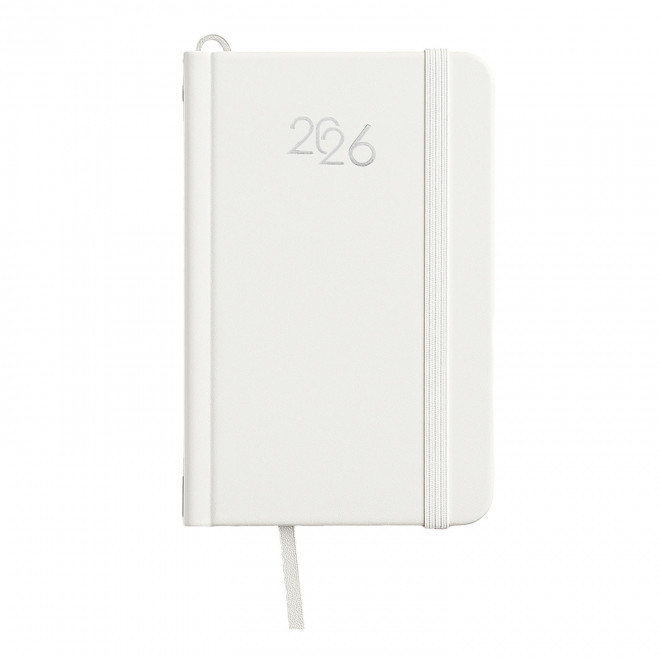 AGENDA SEMAINIER CARTON PERSONNALISE 'SEPTI MINI' - blanc