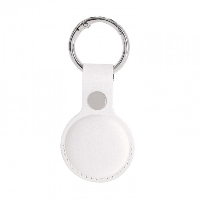 PORTE-CLE GEOLOCALISABLE PERSONNALISE 'AQUI' - blanc