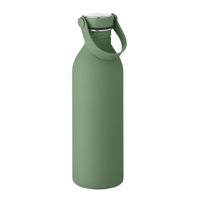 BOUTEILLE PERSONNALISABLE EN ACIER RECYCLE 500ML ' LURA' - vert foncé