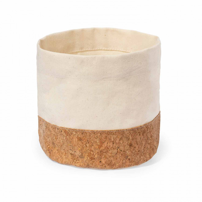 PANIERE A PAIN COTON ET LIEGE PERSONNALISEE 'GUEGUETTE' - naturel