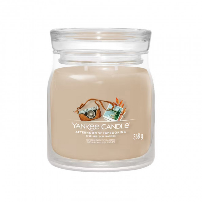 BOUGIE DEUX MECHES MOYENNE 'YANKEE CANDLE' - après-midi scrapbooking