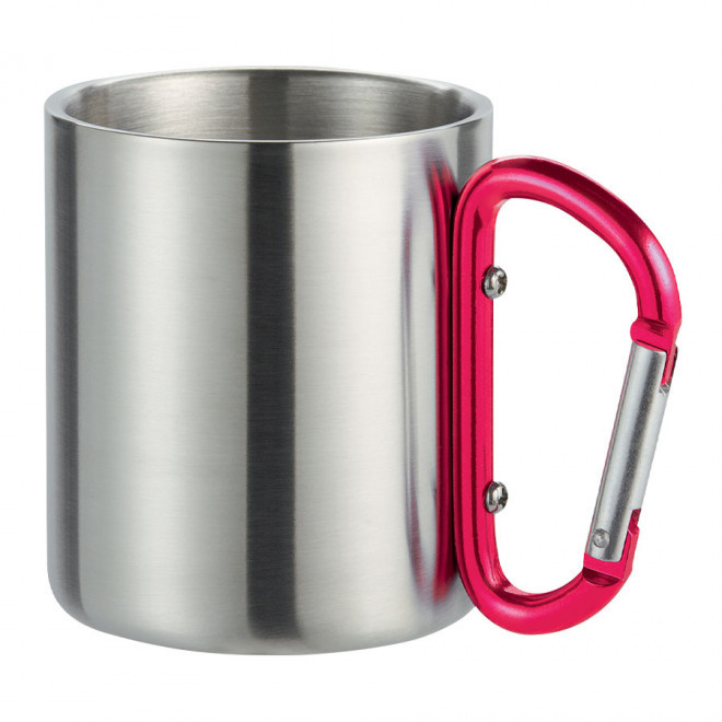 MUG PUBLICITAIRE EN INOX 'MACKENZIE' - rouge