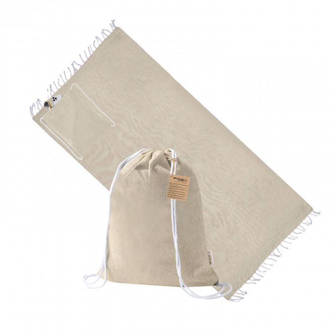 SAC A DOS FOUTA PERSONNALISABLE 'CAREO UNI' - naturel