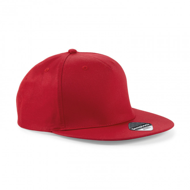CASQUETTE SNAPBACK PERSONNALISABLE 'FLAT PEAK' - rouge