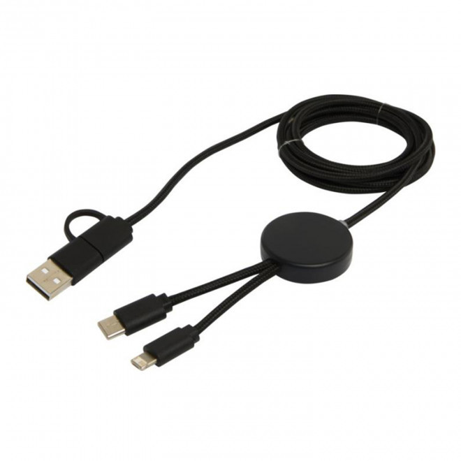 CABLE DE CHARGE PERSONNALISABLE 'ONTARIA LONG ABS' - noir