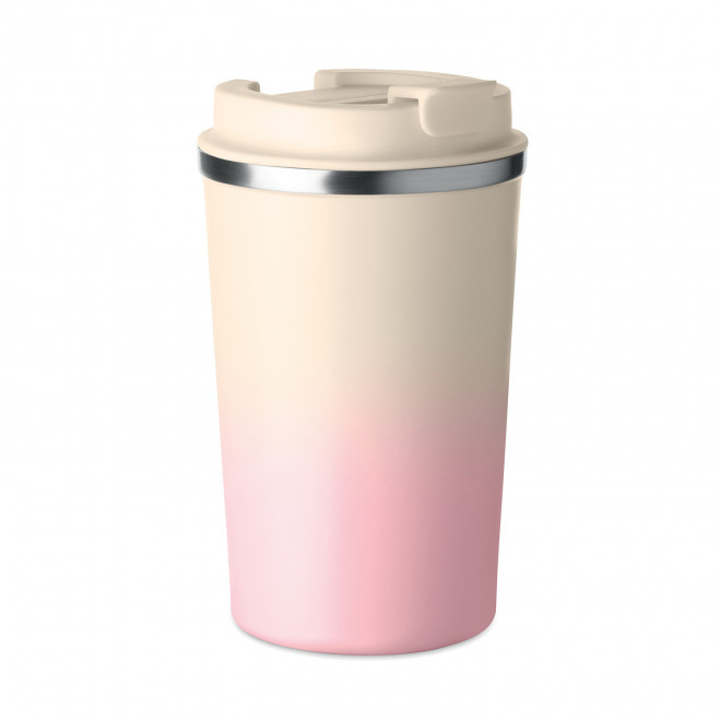 MUG ISOTHERME 350 ML PERSONNALISABLE 'MALTEAS COLOR' - rose