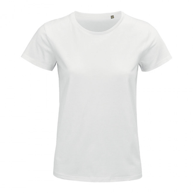 TEE-SHIRT PUBLICITAIRE FEMME BIO BLANC 'PIONEER' 175 GR/M² - blanc