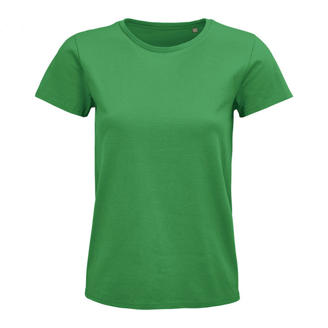 TEE-SHIRT PUBLICITAIRE FEMME BIO COLORE 'PIONEER' 175 GR/M² - vert prairie