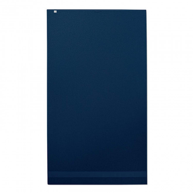 SERVIETTE EPONGE PERSONNALISABLE 'ISLAND BIO 100x180' - bleu marine