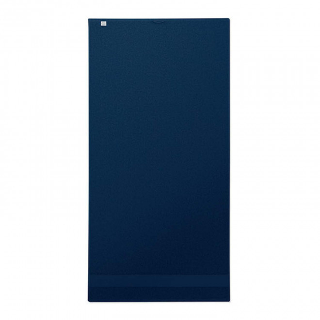 SERVIETTE EPONGE PERSONNALISABLE 'ISLAND BIO 70x140' - bleu marine